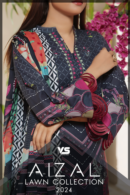 Aizal Printed Lawn Collection 2024