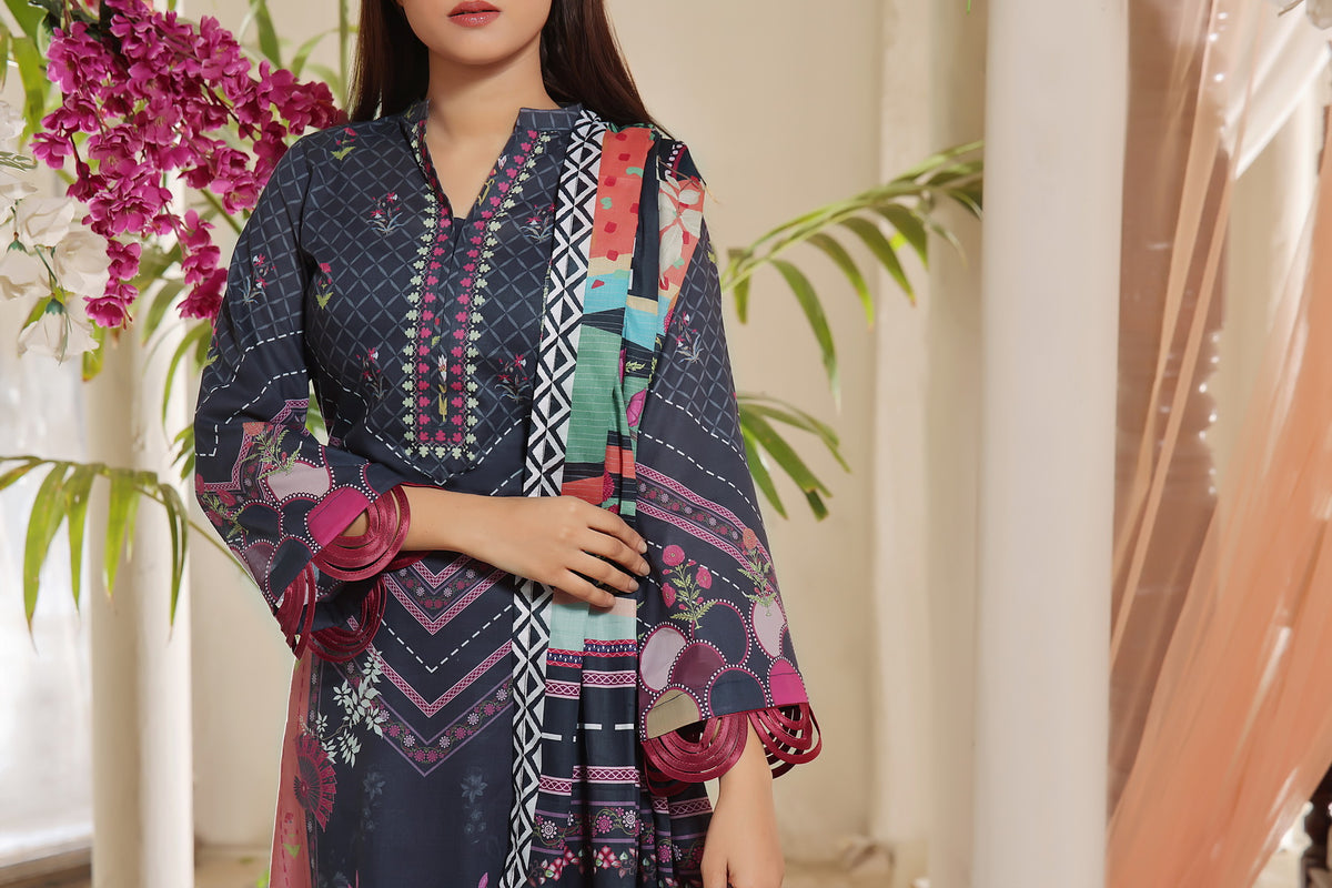 Aizal Print Lawn D-03