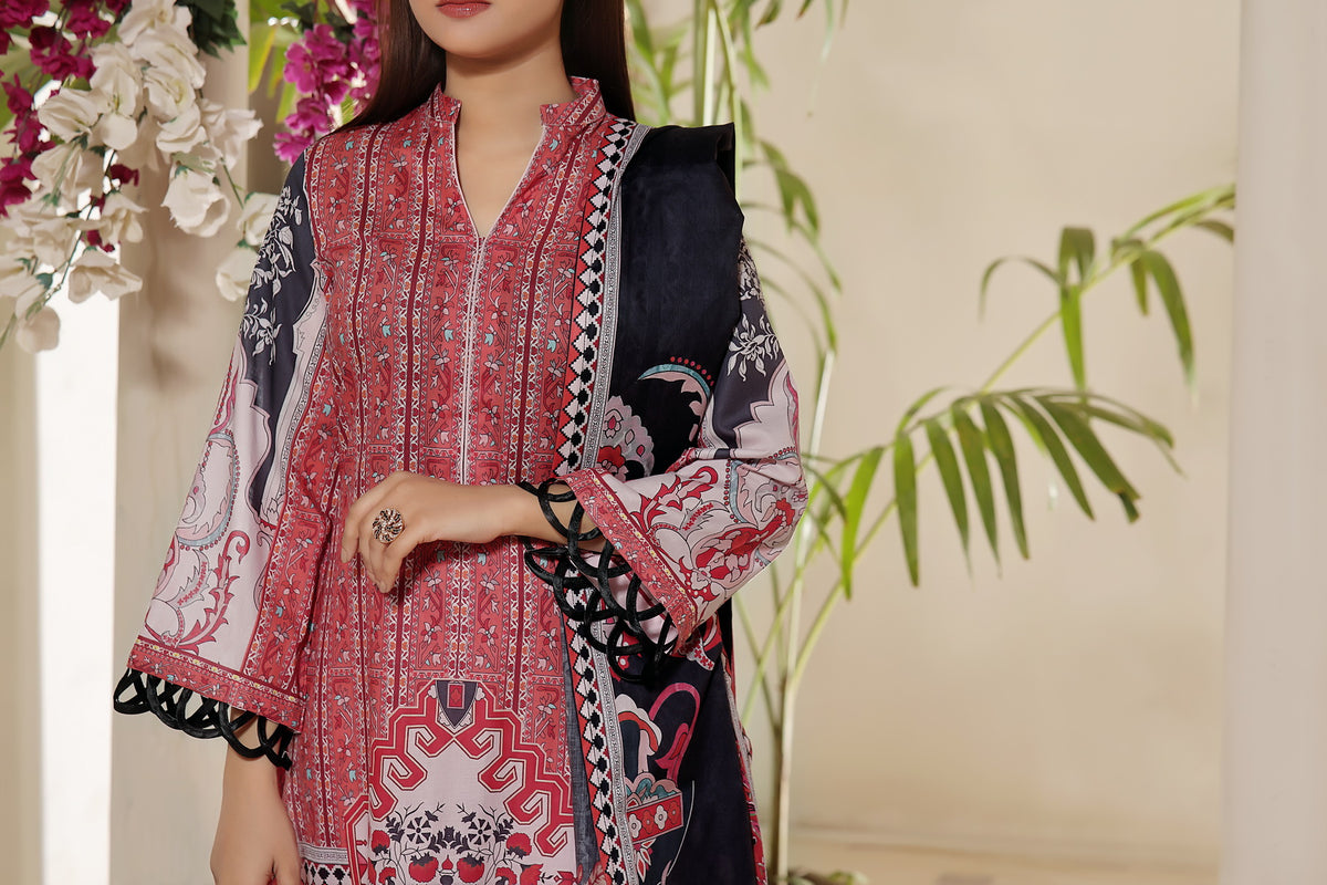 Aizal Print Lawn D-01