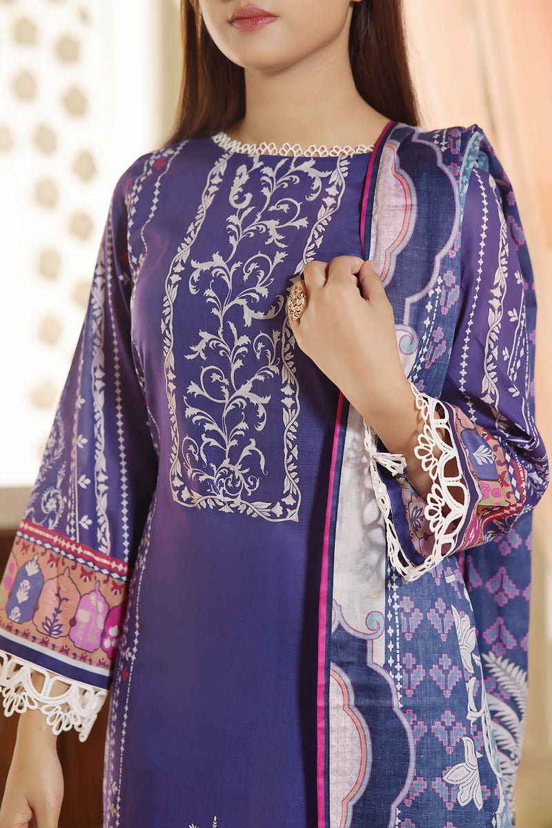 Aizal Print Lawn D-07